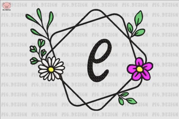 Flower Daisy Font E: An Embroidery Designer Review