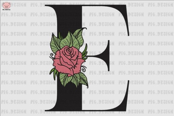 Flower Rose Font E: A Designer’s Stitch Test