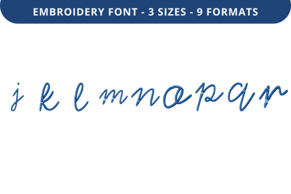 Melinoe Font J to R: Seasonal Embroidery Review