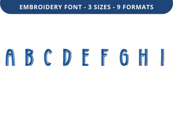Middle Right Font a to I: Holiday Embroidery Review