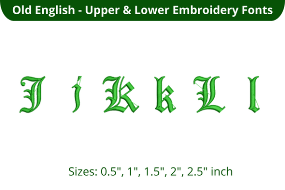 Old English Font JKL: An Embroidery Designer Review
