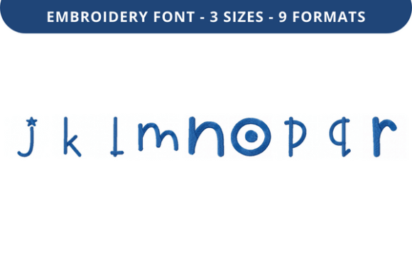 Troofles Font Lowercase J to R: A Stitch Test Review