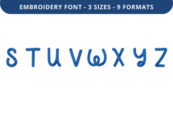 Wee Apple Trees Font S to Z: Sweet Embroidery Review