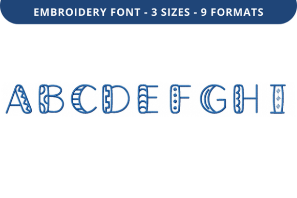 Wrapping Paper Font A-I: Craft Fair Review